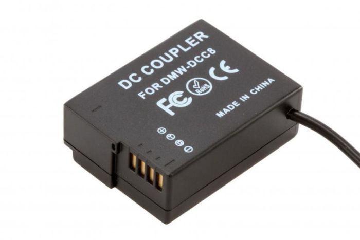 Мережевий адаптер DMW-AC8 + DMW-DCC8 (сумісний з акумулятором DMW-BLC12) для камер Panasonic живлення від мережі