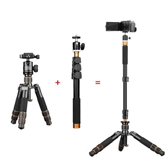 Комплект від QZSD штатив Q166A + монопод Q148 для камер