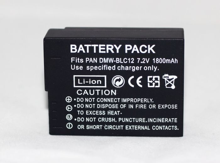 Акумулятор DMW-BLC12 (аналог DMW-BLC12E DMW-BLC12GK DMW-BLC12PP) для фотоапаратів Panasonic - 1800 ma