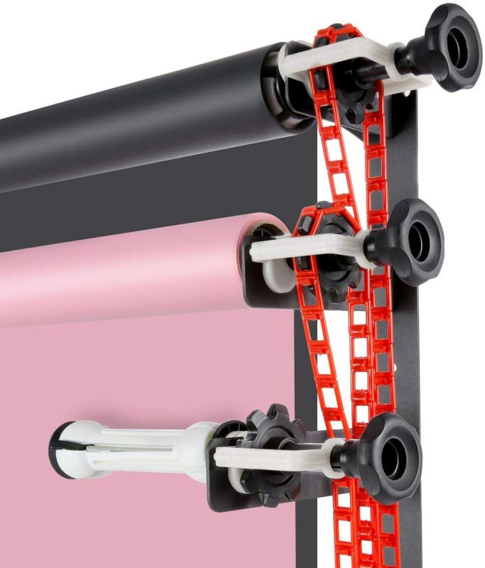 Система кріплення Visico B400 — 4 фонів на стіну або стелю (тримач для фотостудії) у комплекті з трубами