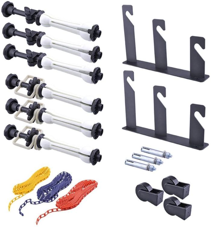 Система кріплення Visico B300 — 3 фони на стіну або стелю (тримач для фотостудії) у комплекті з трубами