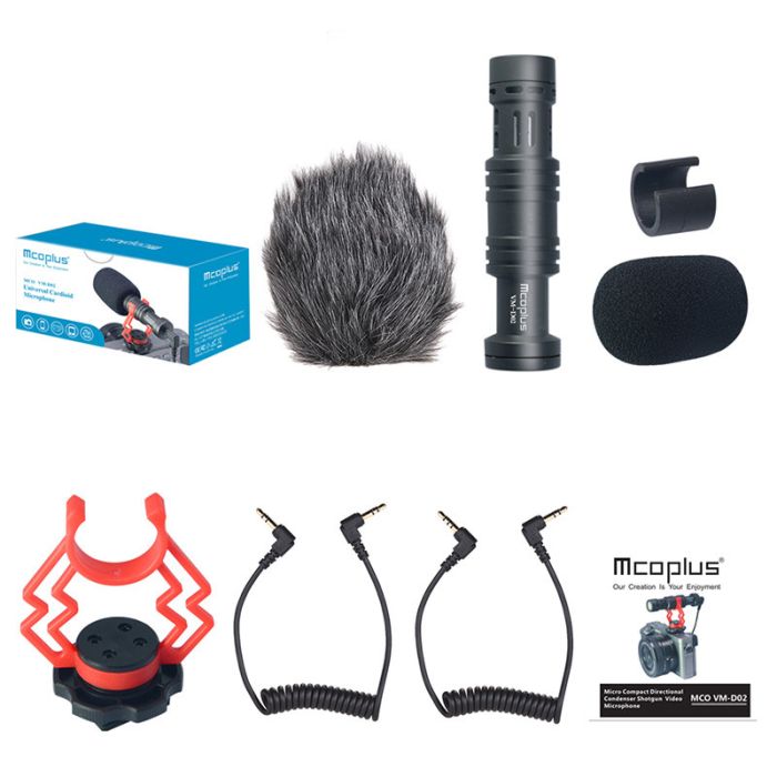 Направлений камерний мікрофон Mcoplus VM-D02 для фотоапарата (камери, смартфона)