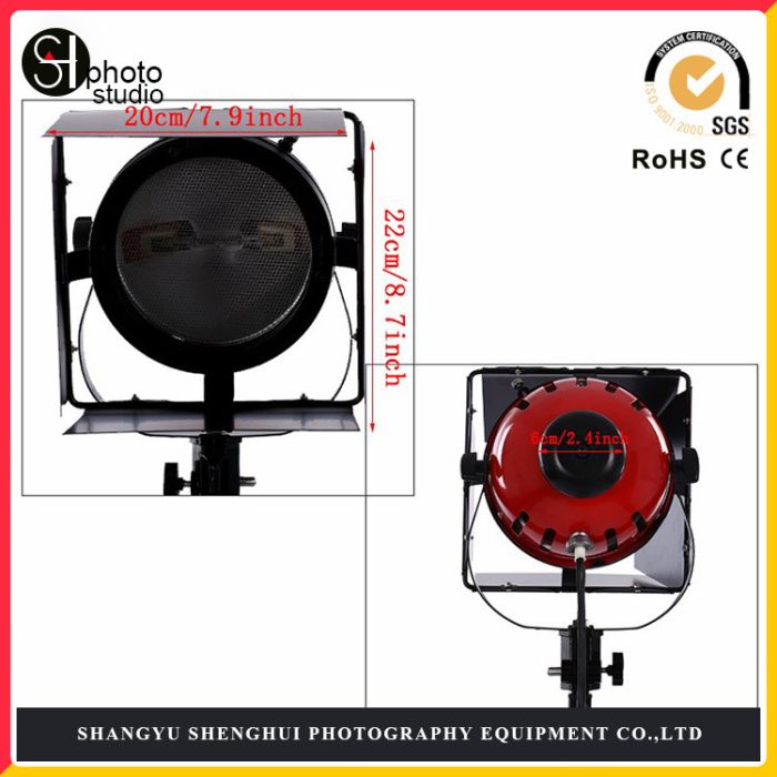 Галогенний освітлювач - постійне світло FST 800 (800 Вт) (RED HEAD) з димером та охолодженням (3200K)