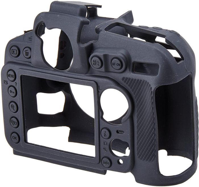 Захисний силіконовий чохол для фотоапаратів Nikon D810 - чорний