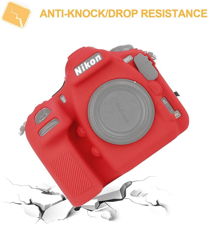 Захисний силіконовий чохол для фотоапаратів Nikon D850 - червоний