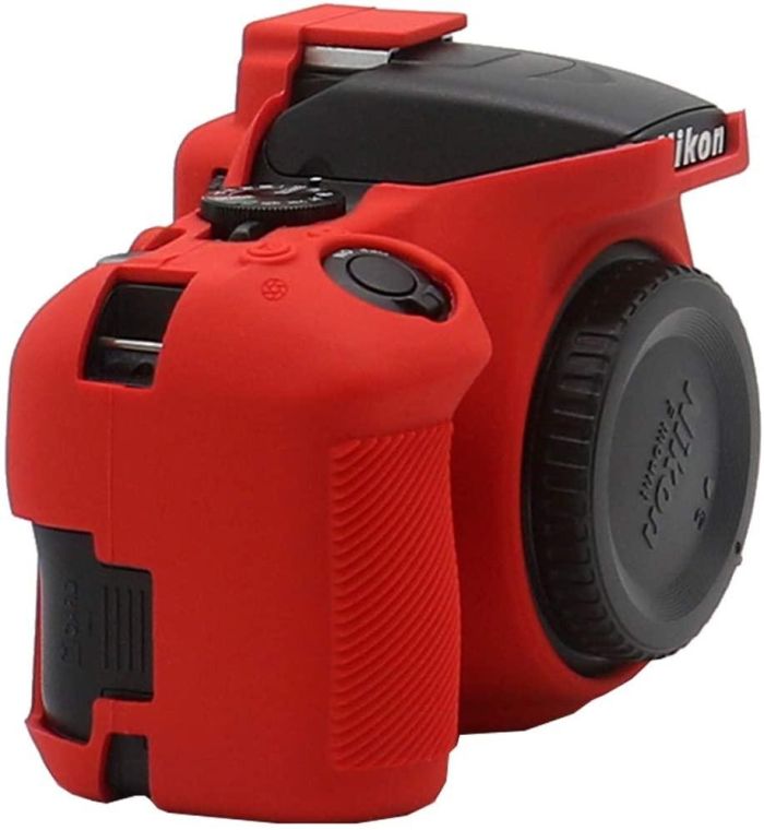 Захисний силіконовий чохол для фотоапаратів Nikon D3500 - червоний