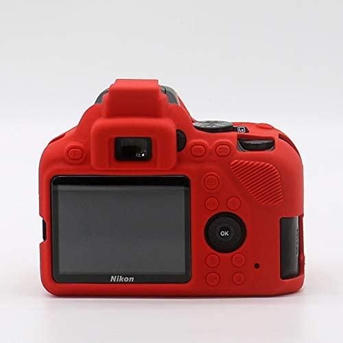 Захисний силіконовий чохол для фотоапаратів Nikon D3500 - червоний