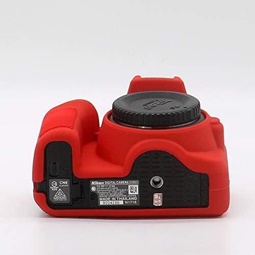 Захисний силіконовий чохол для фотоапаратів Nikon D3500 - червоний