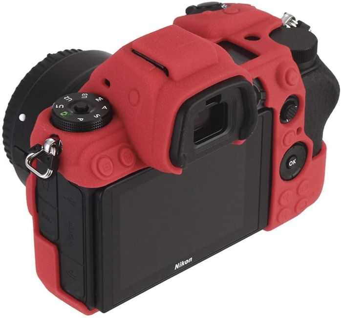 Захисний силіконовий чохол для фотоапаратів Nikon Z6, Z6 II, Z7, Z7 II - червоний