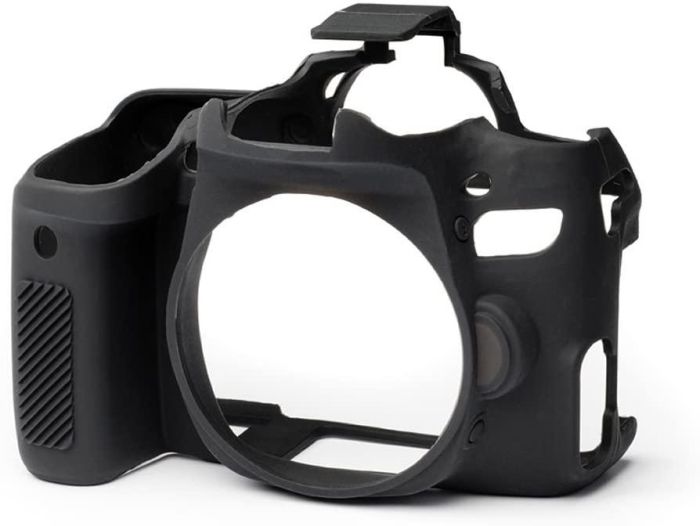 Захисний силіконовий чохол для фотоапаратів Canon EOS 77D - чорний