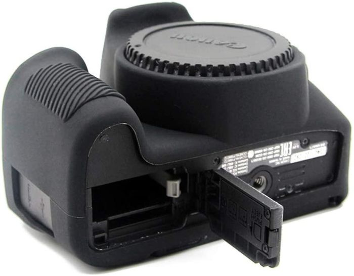 Захисний силіконовий чохол для фотоапаратів Canon EOS 200D, 250D, 200D II - чорний