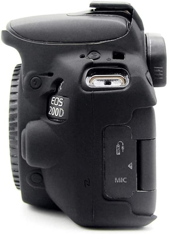 Захисний силіконовий чохол для фотоапаратів Canon EOS 200D, 250D, 200D II - чорний
