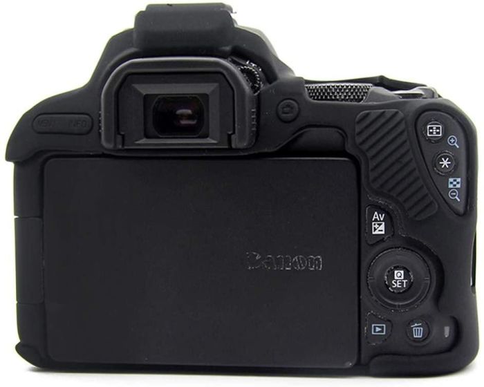 Захисний силіконовий чохол для фотоапаратів Canon EOS 200D, 250D, 200D II - чорний