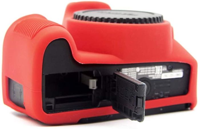 Захисний силіконовий чохол для фотоапаратів Canon EOS 200D, 200D II, 250D - червоний