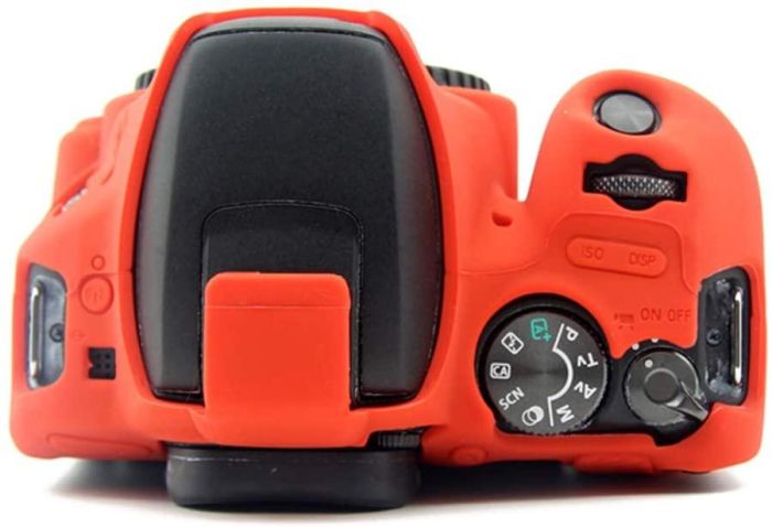 Захисний силіконовий чохол для фотоапаратів Canon EOS 200D, 200D II, 250D - червоний