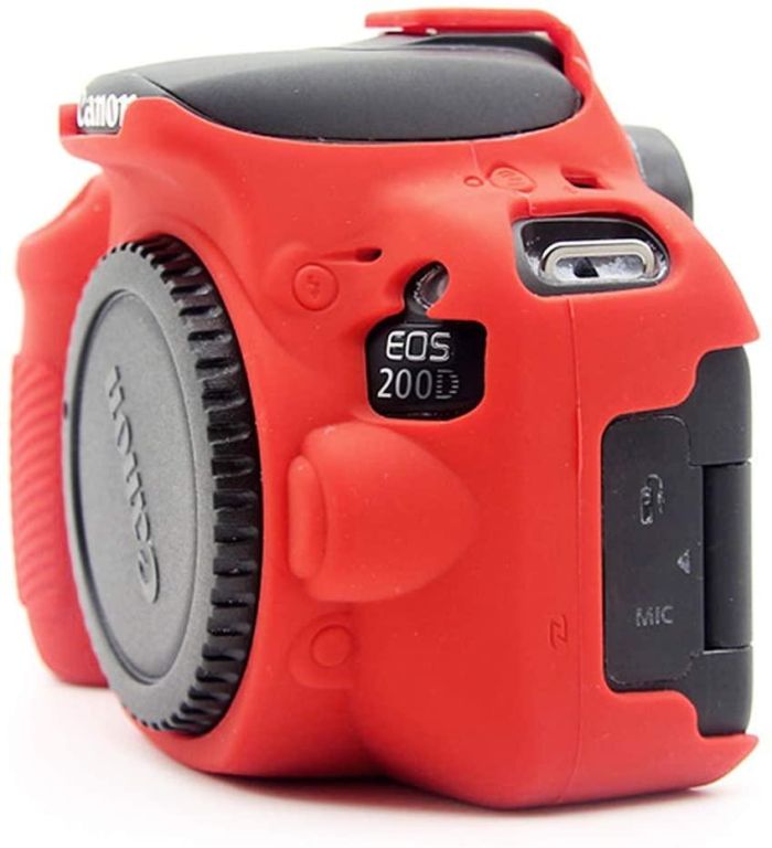 Захисний силіконовий чохол для фотоапаратів Canon EOS 200D, 200D II, 250D - червоний