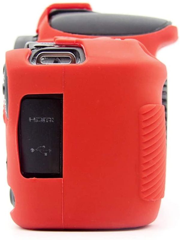 Захисний силіконовий чохол для фотоапаратів Canon EOS 200D, 200D II, 250D - червоний