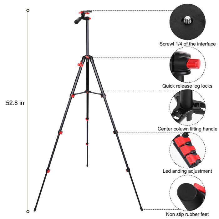 Штатив T70 фірми ZOMEI для фотоапаратів, камер, телефонів з кріпленням та пультом для телефону