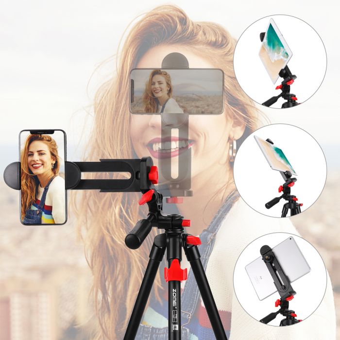 Штатив T70 фірми ZOMEI для фотоапаратів, камер, телефонів з кріпленням та пультом для телефону