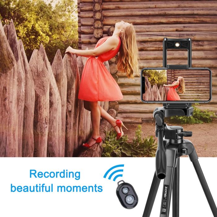 Штатив T90 фірми ZOMEI для фотоапаратів, камер, телефонів з кріпленням та пультом для телефону