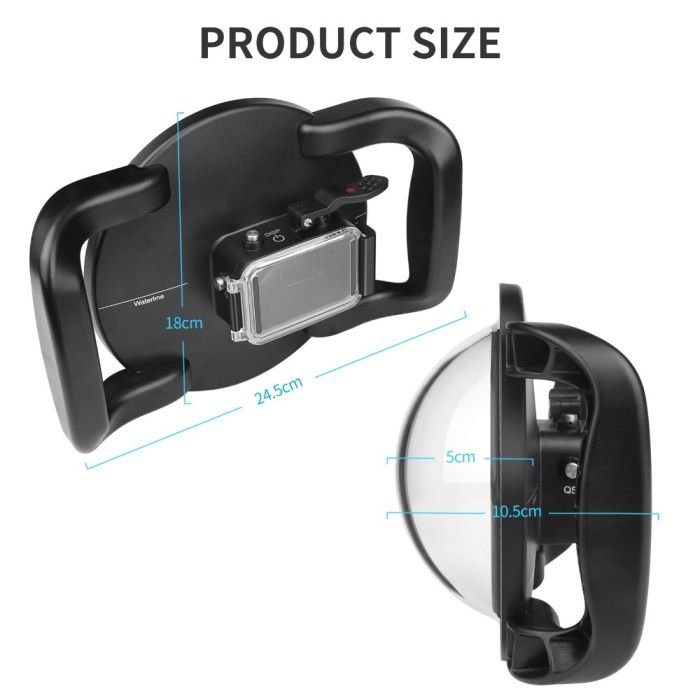 Підводний бокс DOME PORT від SHOOT для камер DJI OSMO Action (код № XTGP546)