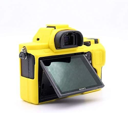 Захисний силіконовий чохол для фотоапаратів SONY A7 II, A7r II, A7s II - жовтий