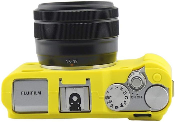 Захисний силіконовий чохол для фотоапаратів FujiFilm X-A3, X-A10 X-A20 X-A5 - жовтий