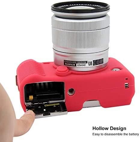 Захисний силіконовий чохол для фотоапаратів FujiFilm X-A3, X-A10 X-A20 X-A5 - червоний