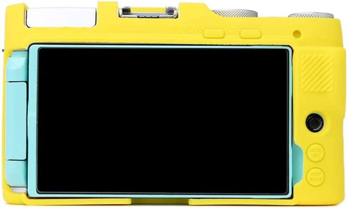 Захисний силіконовий чохол для фотоапаратів FujiFilm X-A7 - жовтий