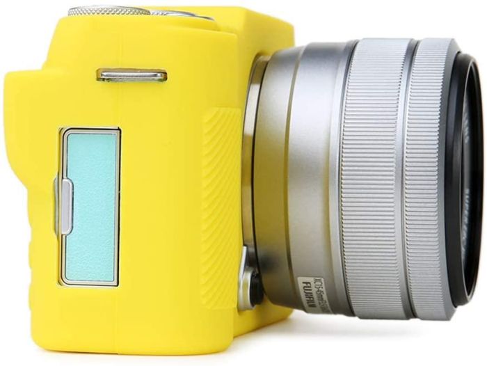 Захисний силіконовий чохол для фотоапаратів FujiFilm X-A7 - жовтий