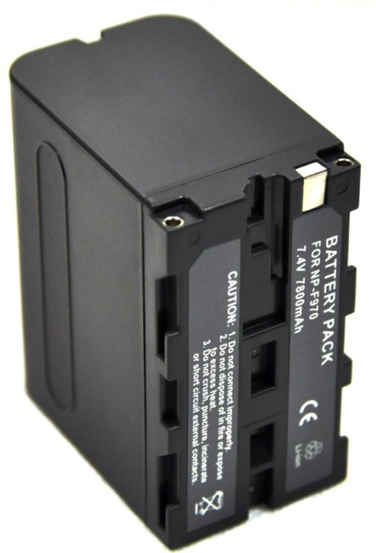 Акумулятор NP-F980 (NP-F970, NP-F960) з функцією Powerbank та USB для камер SONY та LED світла (7800 ma)