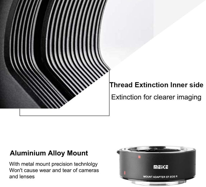 Адаптер-перехідник - автофокусний Meike MK-EFTR-A для камер Canon EOS R - об'єктив Canon EF-EF-S (EF-EOS R)