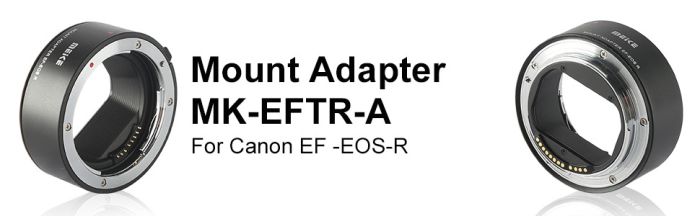 Адаптер-перехідник - автофокусний Meike MK-EFTR-A для камер Canon EOS R - об'єктив Canon EF-EF-S (EF-EOS R)