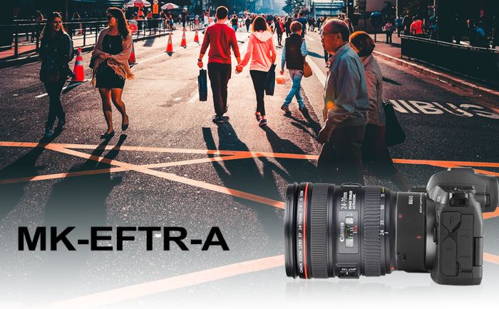 Адаптер-перехідник - автофокусний Meike MK-EFTR-A для камер Canon EOS R - об'єктив Canon EF-EF-S (EF-EOS R)
