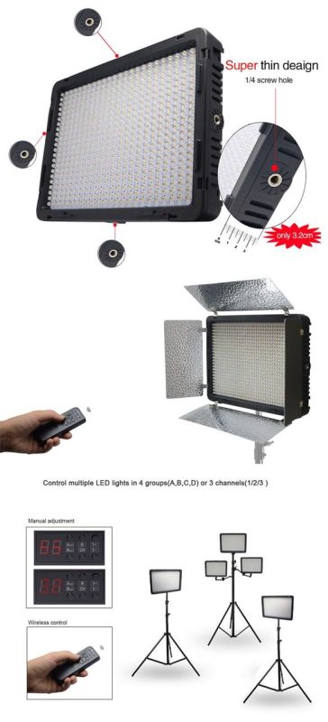 LED - освітлювач, відеосвітло Mcoplus LE-920B (у комплекті з мережевим адаптером 220В)