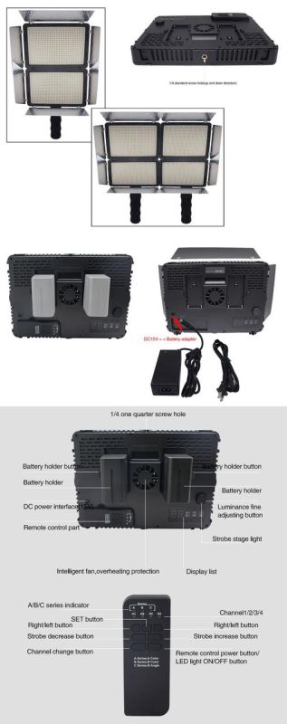 LED - освітлювач, відеосвітло Mcoplus LE-920B (у комплекті з мережевим адаптером 220В)