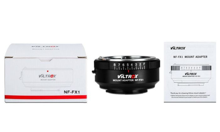 Адаптер Viltrox NF-FX1 для Nikon F на байонеті FujiFilm FX-mount (Nikon F - Fuji FX) - мануальний