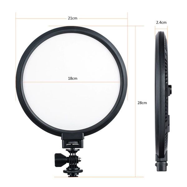 Круглий LED - освітлювач, відеосвітло Viltrox VL-300T