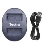 Зарядний пристрій USB для 2-х акумуляторів Panasonic DMW-BLC12 (DMW-BLC12GK, DMW-BLC12E) аналог DE-A79