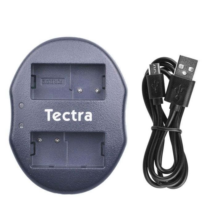 Зарядний пристрій USB для 2-х акумуляторів Panasonic DMW-BLC12 (DMW-BLC12GK, DMW-BLC12E) аналог DE-A79