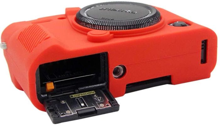 Захисний силіконовий чохол для фотоапаратів FujiFilm XT30 - червоний