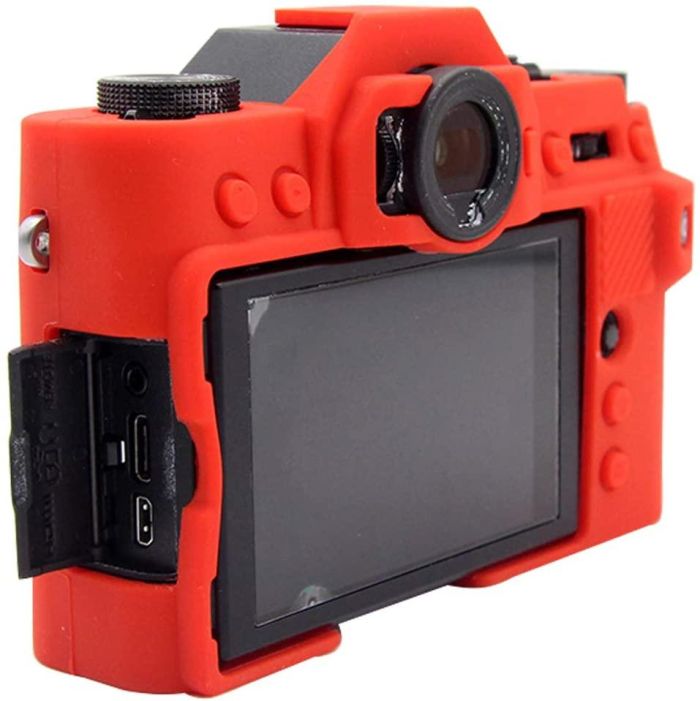 Захисний силіконовий чохол для фотоапаратів FujiFilm XT30 - червоний