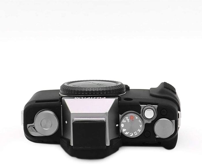 Захисний силіконовий чохол для фотоапаратів FujiFilm X-T100 - чорний