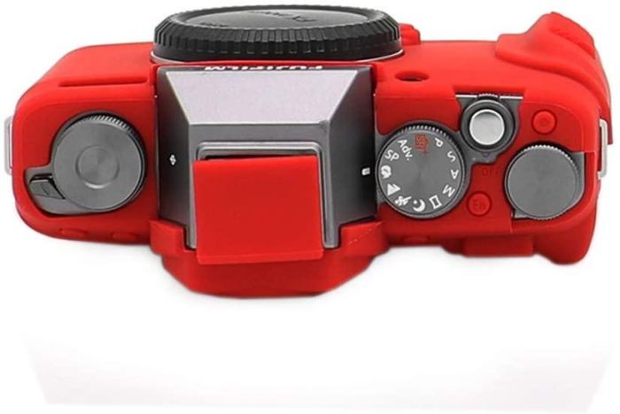 Захисний силіконовий чохол для фотоапаратів FujiFilm X-T100 - червоний