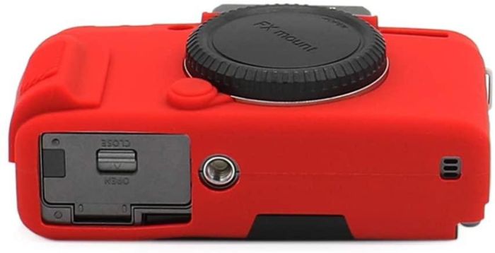 Захисний силіконовий чохол для фотоапаратів FujiFilm X-T100 - червоний