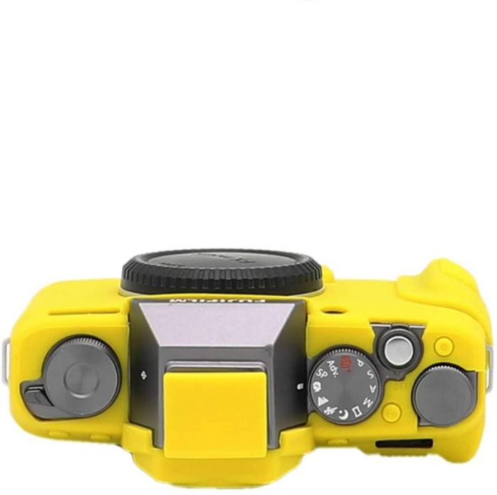 Захисний силіконовий чохол для фотоапаратів FujiFilm X-T100 - жовтий