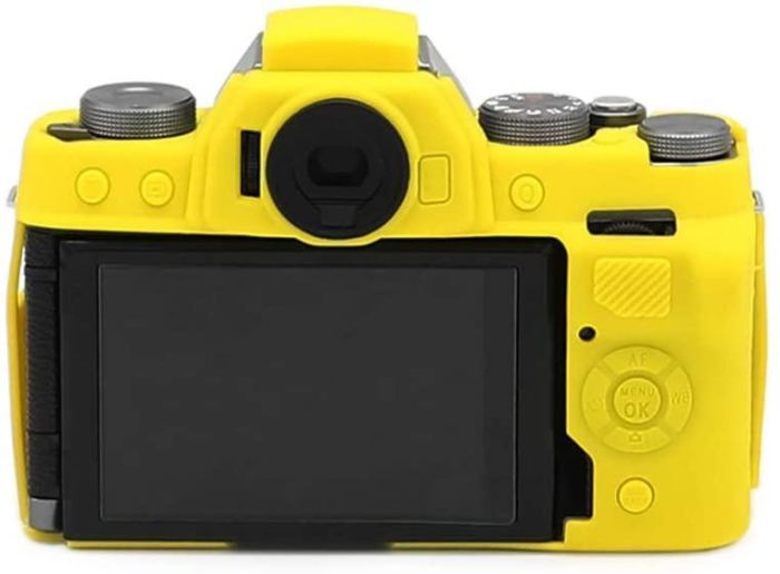 Захисний силіконовий чохол для фотоапаратів FujiFilm X-T100 - жовтий