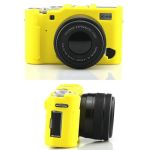Захисний силіконовий чохол для фотоапаратів FujiFilm X-A5, X-A10 - жовтий