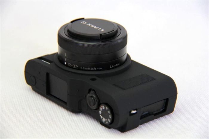 Захисний силіконовий чохол для фотоапарата Panasonic DMC-GF10 GF9 GX900 GX950 GF9 GX850 GX800 - чорний