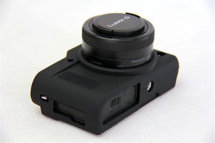 Захисний силіконовий чохол для фотоапарата Panasonic DMC-GF10 GF9 GX900 GX950 GF9 GX850 GX800 - чорний